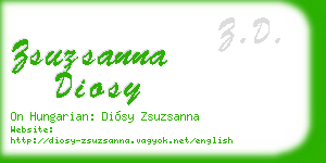 zsuzsanna diosy business card